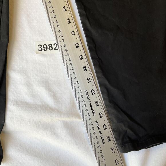 Lee Women Pants 8 SHORT Black Chino Straight Leg 29" Inseam Relaxed Fit Mid Rise - Picture 7 of 11